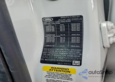 2023 Land Rover Discovery Sport Se R-Dynamic z USA, uszkodzony, nr VIN SALCL2FX6PH335241